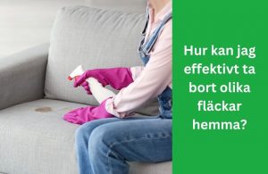 Hur kan jag effektivt ta bort olika fläckar hemma